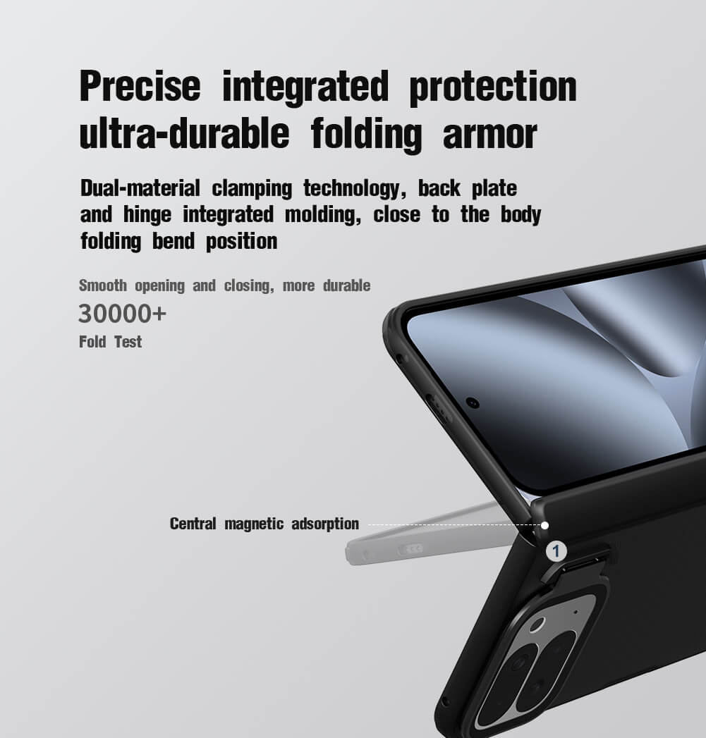 Чехол-крышка NILLKIN для Google Pixel 10 Pro Fold (серия Frosted shield Prop Transparent Lens Guard Edition)